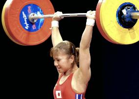 Japan's Nakaga 7th in women's weightlifting